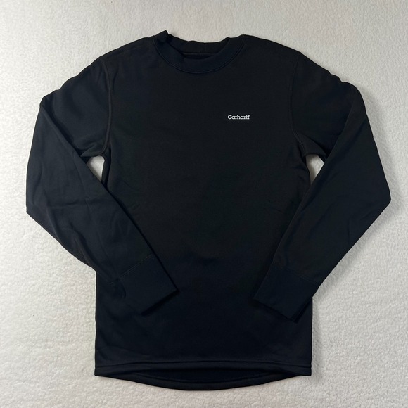 Carhartt Other - Carhartt Heavyweight Thermal Polyester Crewneck Top Black Men's Size S VTG NWT‎